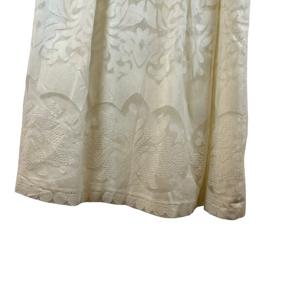 J. Crew Midi White Ornate Lace Skirt Size 12 - Picture 3 of 9